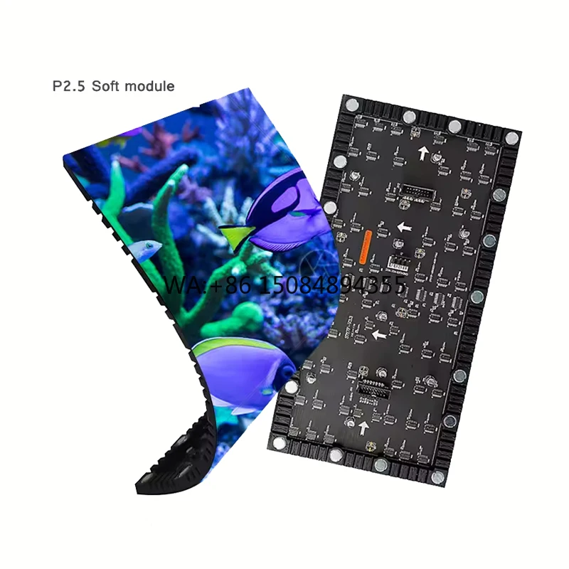 

P2.5 Full Color HD Indoor Flexible LED Display Module Curved Panel for Commercial Advertising Video Wall Screen