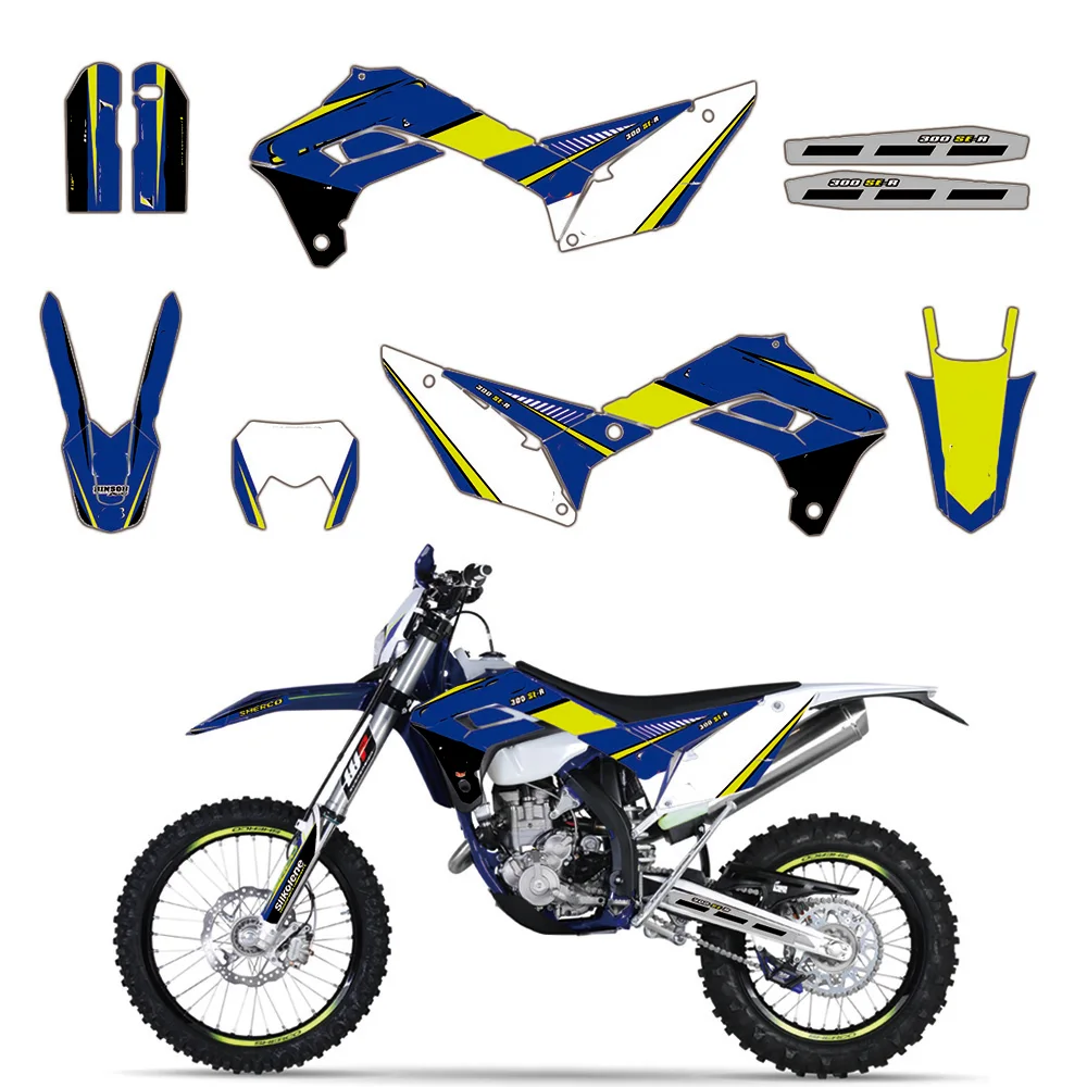 Motorcycle Sticker Graphic Decal Kit DECO For Sherco SE SEF SEF-R  SE-R SER 125 250 300 450  2017 2018 2019 2020