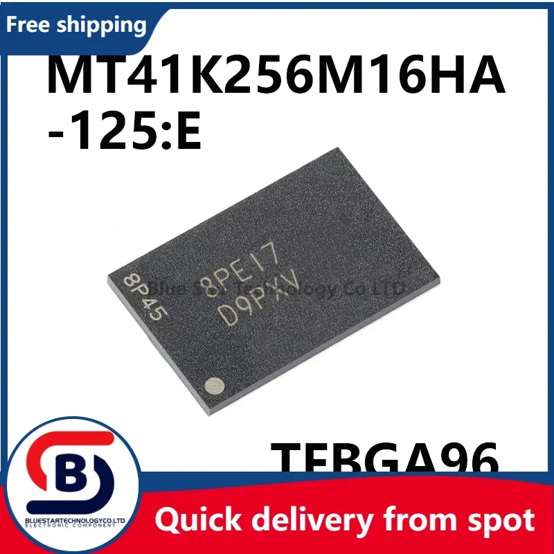 Free Shipping 10-50pcs/lots MT41K256M16HA-125:E package 41K256M16 MT41K256M16HA TFBGA96 printing D9PXV DDR memory storage chip