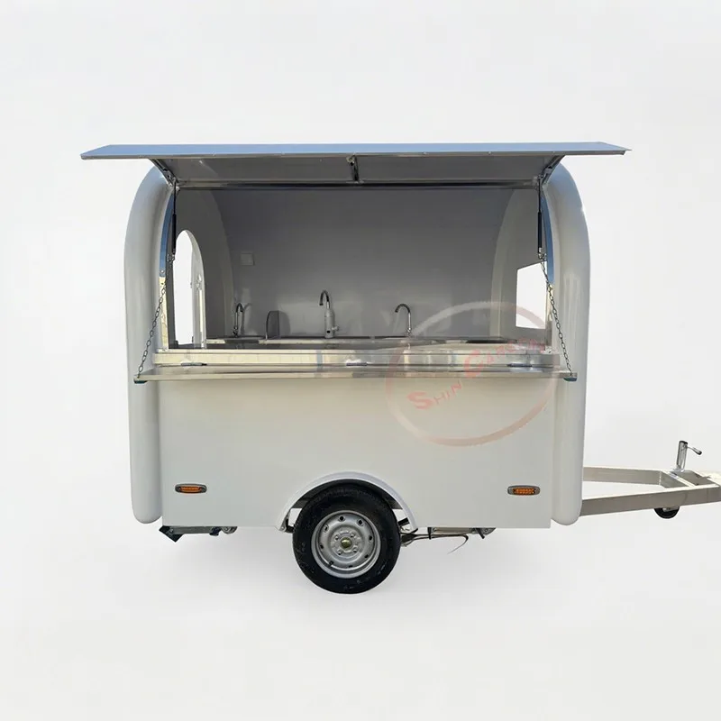 

Minimalist Fashionable Outdoor Food Trailer with Flexible Mobility for Street Food Catering
