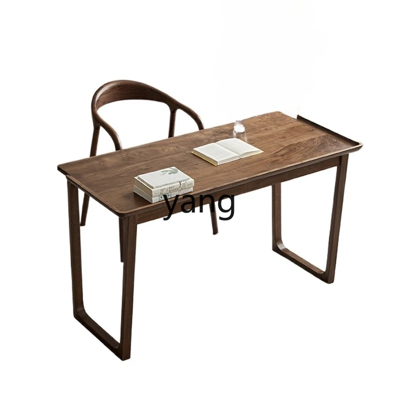 LH black walnut desk solid wood household calligraphy table bedroom simple writing table