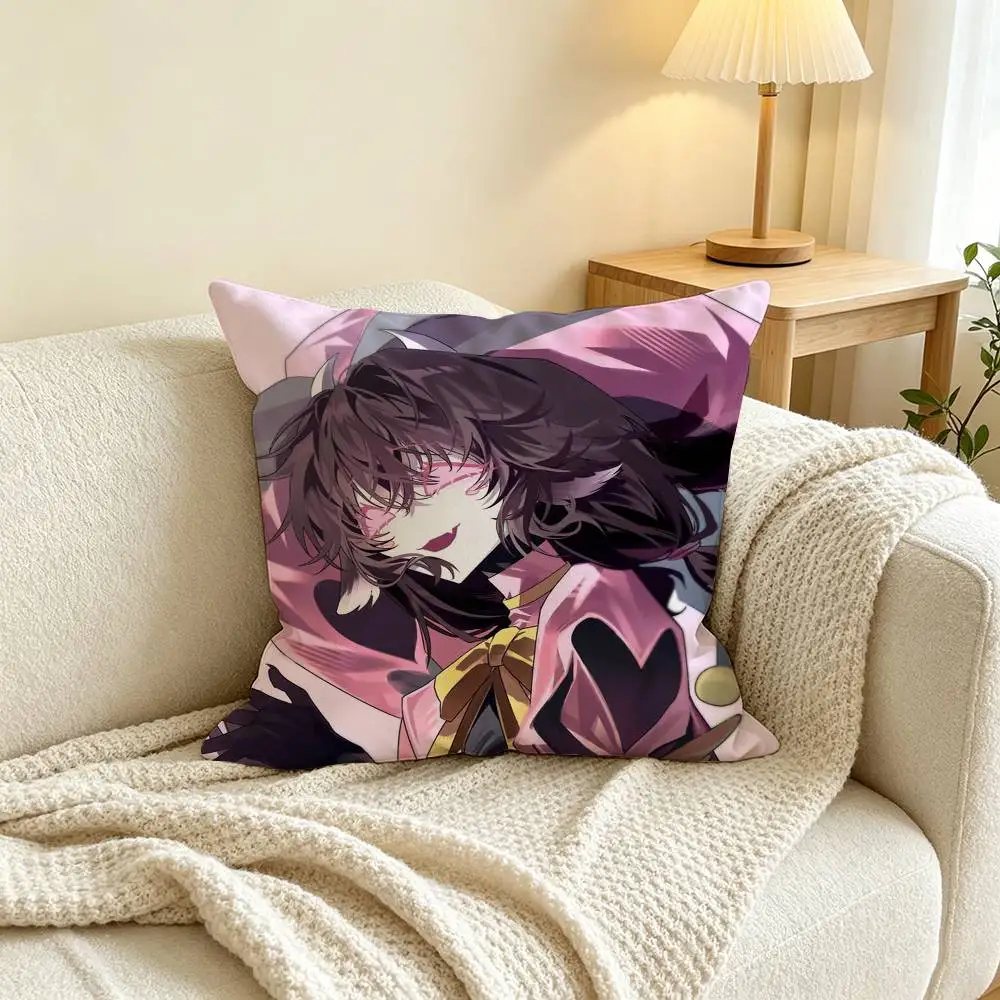 Cartoon The Freak Circus  Pillow Case Square Double-Sided Sofa Cushion Cover Bedroom Bedside Pillow