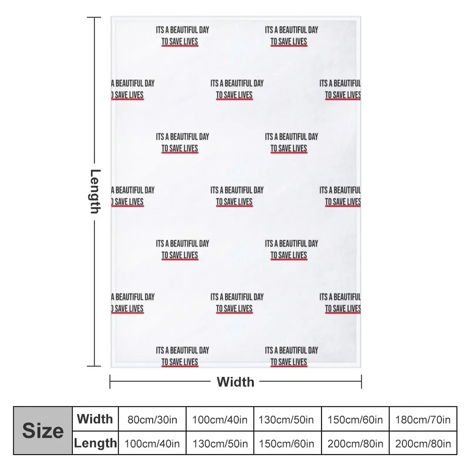 It?s a beautiful day to save lives Throw Blanket Luxury Brand Summer Beddings for winter warm for winter Moving Blankets