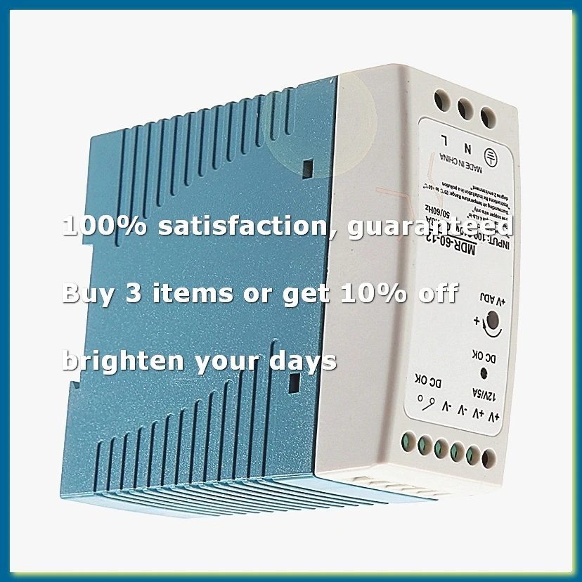 ●MDR-60 12V 60W Din Rail power supply ac-dc driver voltage regulator power suply 110V 220V-ABFB