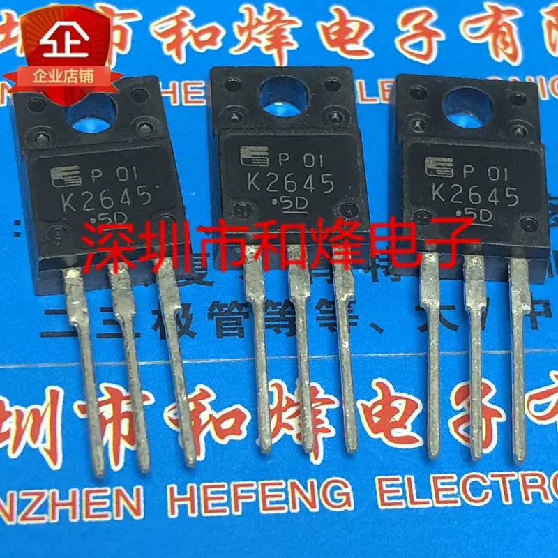 5PCS-10PCS 2SK2645 K2645  TO-220F 600V 9A  New And Original On Stock