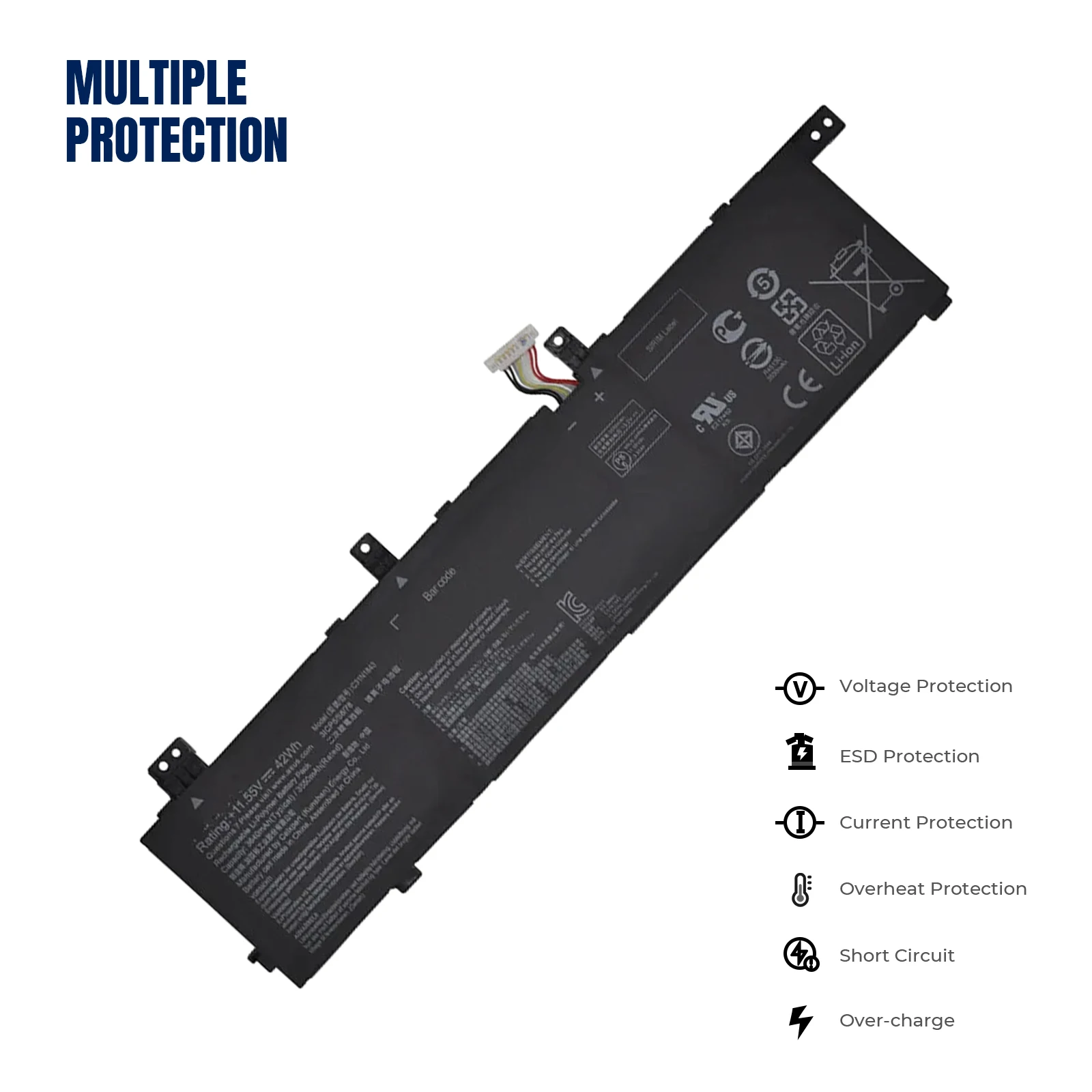 YOOFAN C31N1843 0B200-03430000 ASUS Laptop Battery For S14 S432 S432FA S432FL S15 S532 S532FA S532FL X432FA X532FL