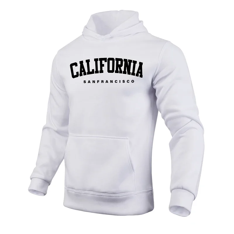 كاليفورنيا الأزياء هوديي للرجال الحضرية عارضة مقنعين طويلة الأكمام البلوز الذكور كل موسم الرياضة اليومية البلوز ملابس رجالية