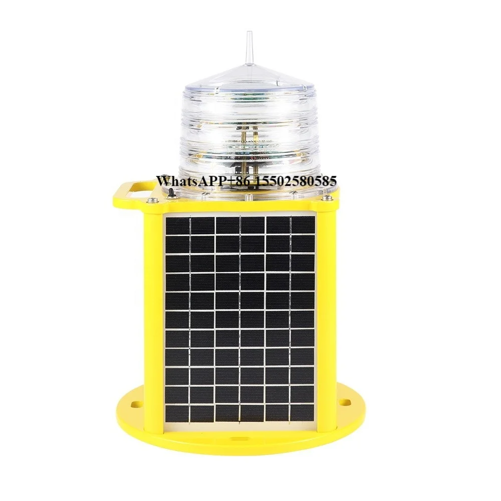 

Range 6~10 NM Solar Powered Panel Marine Beacon Aids to Navigation Flashing LED Lantern