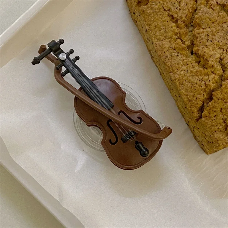 Ins Korea Mini Violin Cell Phone Grip Tok Cute Holder Stand Ring for IPhone 14Pro Accessories Griptok Phone Bracket Hand Support