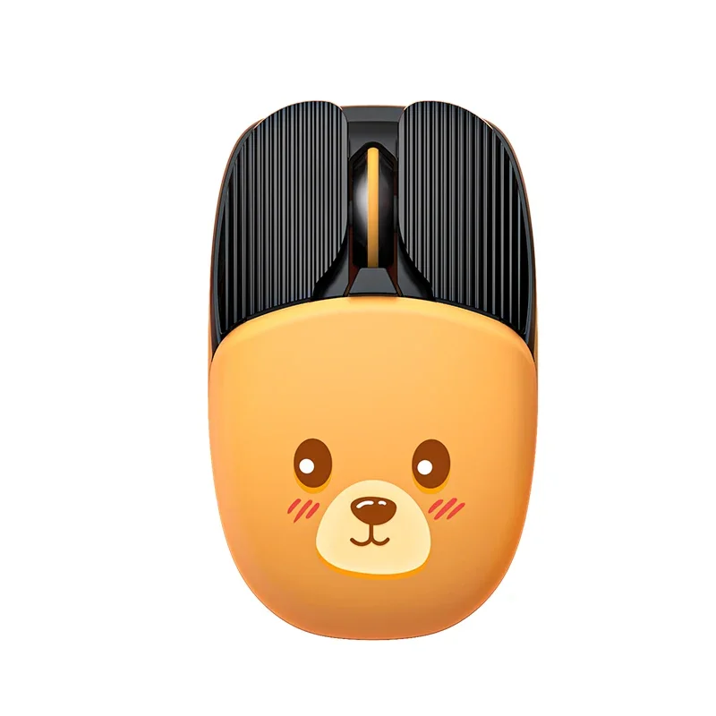 

Беспроводная мышь с тремя режимами 2,4 г для Bluetooth-мыши, милые мультяшные мыши, эргономичная 3D офисная мышь для девочек, подарок, ПК, планшет