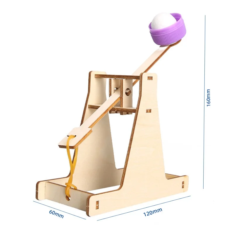 

Children's Puzzle Assembled Catapult Model Toy DIY Creative Science Experiment Hand-made Physics Invention Toys Interactive Game