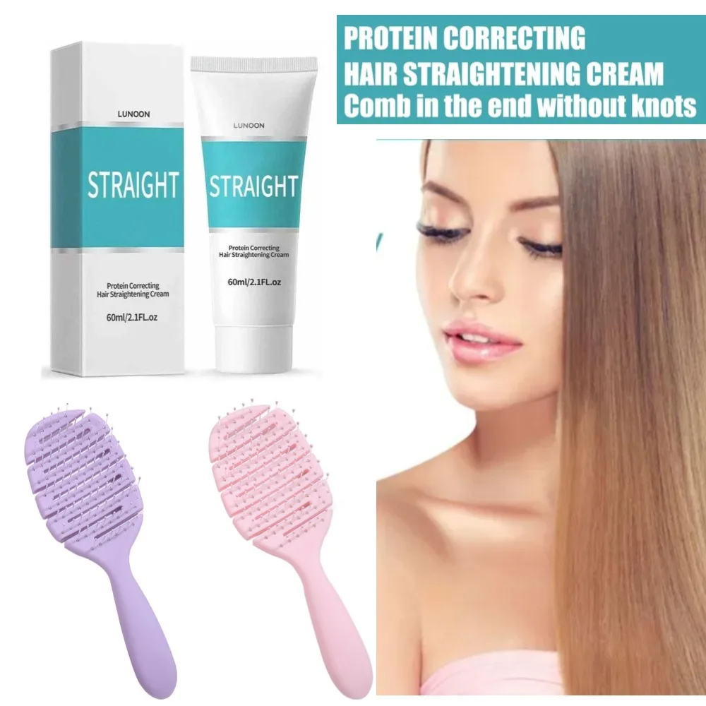 Keratin Correction Straight Hair Cream Repair Damag Hair Improve Hair Quality Soften Hair Prevent Dry Frizzy Hair Care Product