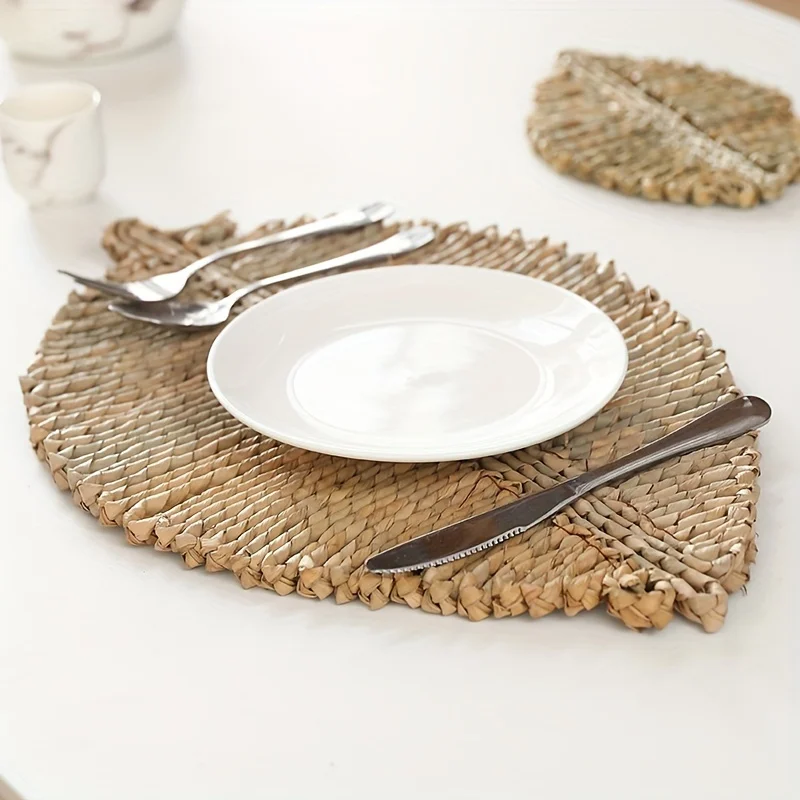 

1Pc Nordic-Inspired Dandelion Woven Coaster - Heat-Resistant, Decorative Placemat For & Kitchen