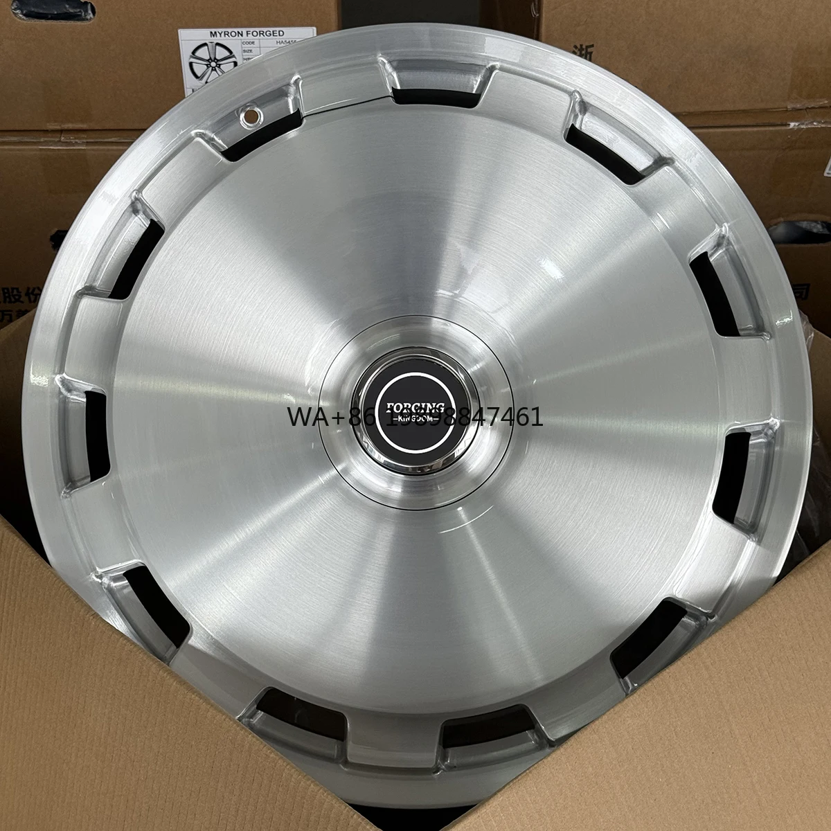 

22 23 24 Inch 5*112 5-120 Hole Pitch Integrated Forged Alloy Wheel Hub Custom Model with Wire Drawing Process New Condition