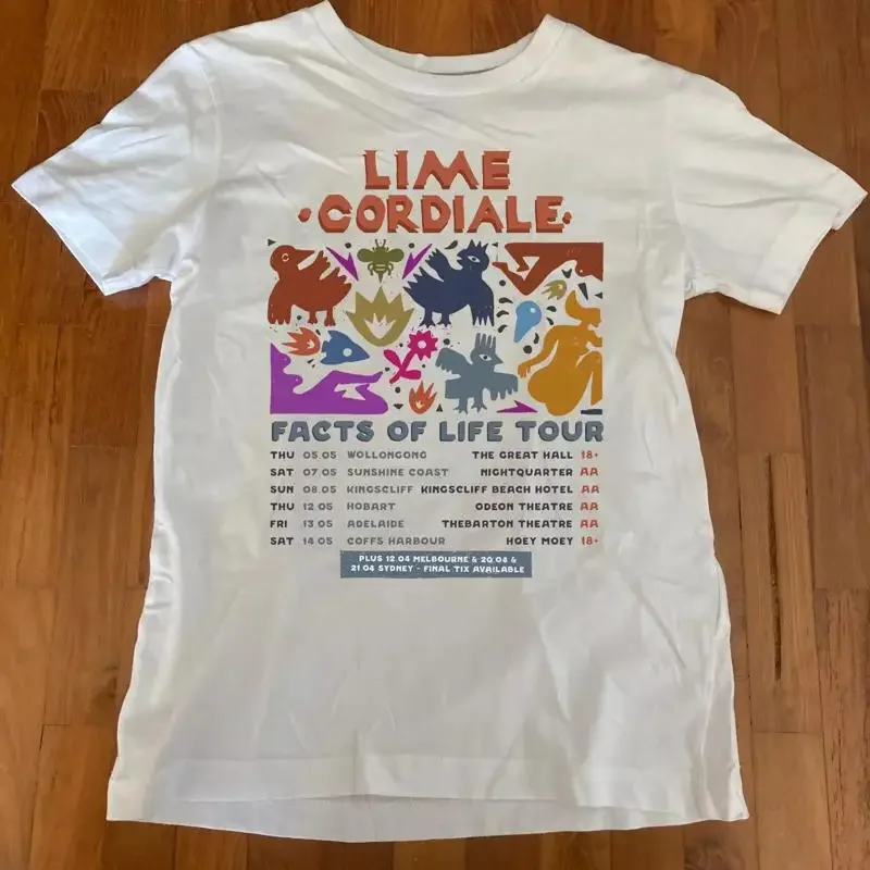 Rare Lime Cordiale Band Tour Cotton T shirt