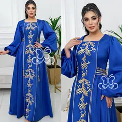 Arab Long Robe Eid Muslim Abaya for Women Party Dresses Embroidery Jalabiya Morocco Dubai Abayas Kaftan Islam Ramadan Vestidos