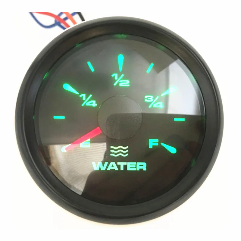 52mm Pointer Water Level Gauges 0-190ohm 10-180ohm Water Level Meter with 8 Kinds Backlight for Car Boat 240-30ohm