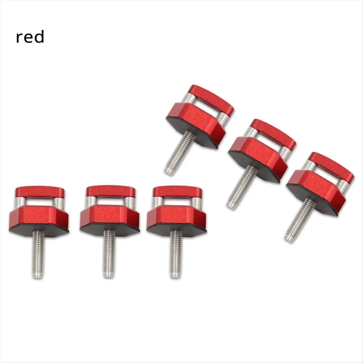 Super Sale 6PCS Car Hardtop Bolts Quick Removal Thumb Screw for Jeep Wrangler JK JKU JL JLU JT 2007-2022 Black