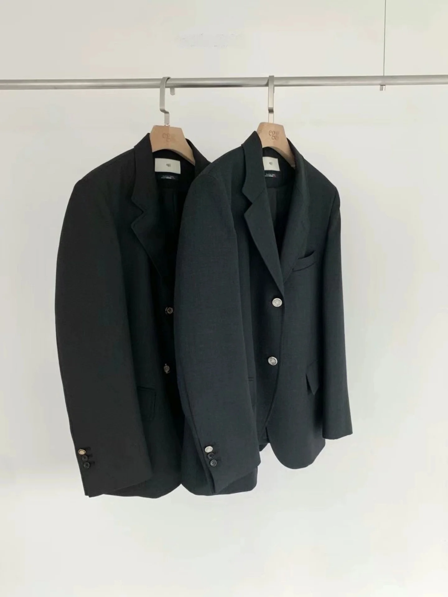 عارضة البيض المنزل الرجعية Sle زر واحد الربيع دعوى Jaet 25 سنة المرأة Faionable لون نقي طويل Sve