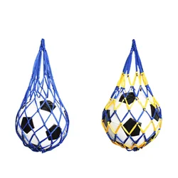 Bolsa de red para pelota de baloncesto, Red de fútbol juvenil, malla de nailon para deportes al aire libre, tipo de bola de almacenamiento, bolsa de red engrosada, 1 unidad