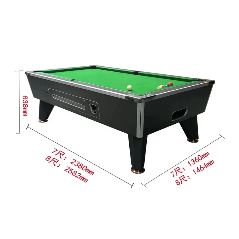 Wholesale 7ft Coin Operated Billiards Table Customizable Snooker & Pool Table Mechanism