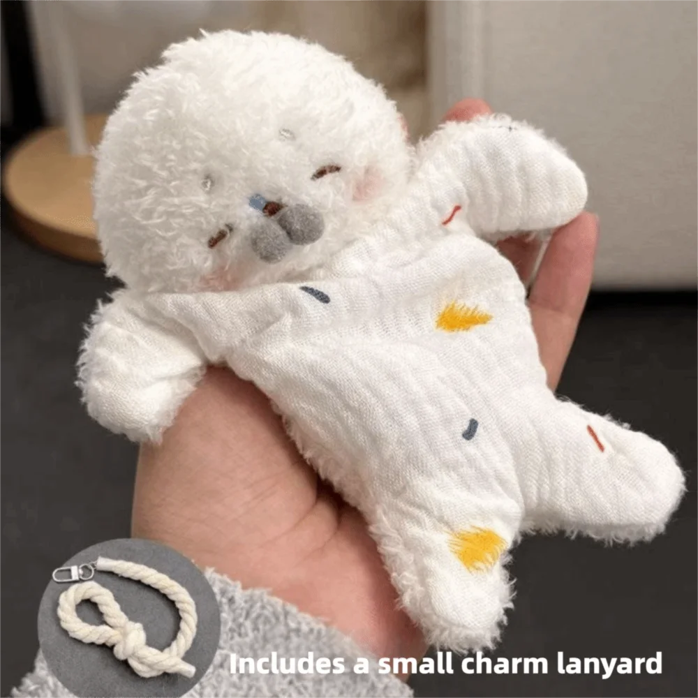 Calmar bonito selo pendurado corda bonecas engraçado sensorial saco de feijão alívio do estresse bonecas pendurado corda brinquedo de pelúcia alívio do estresse