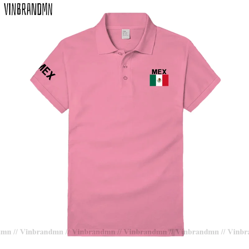 United Mexican States Mexico polo shirts men short sleeve white brands printed for country 100% cotton nation team flag hot sale