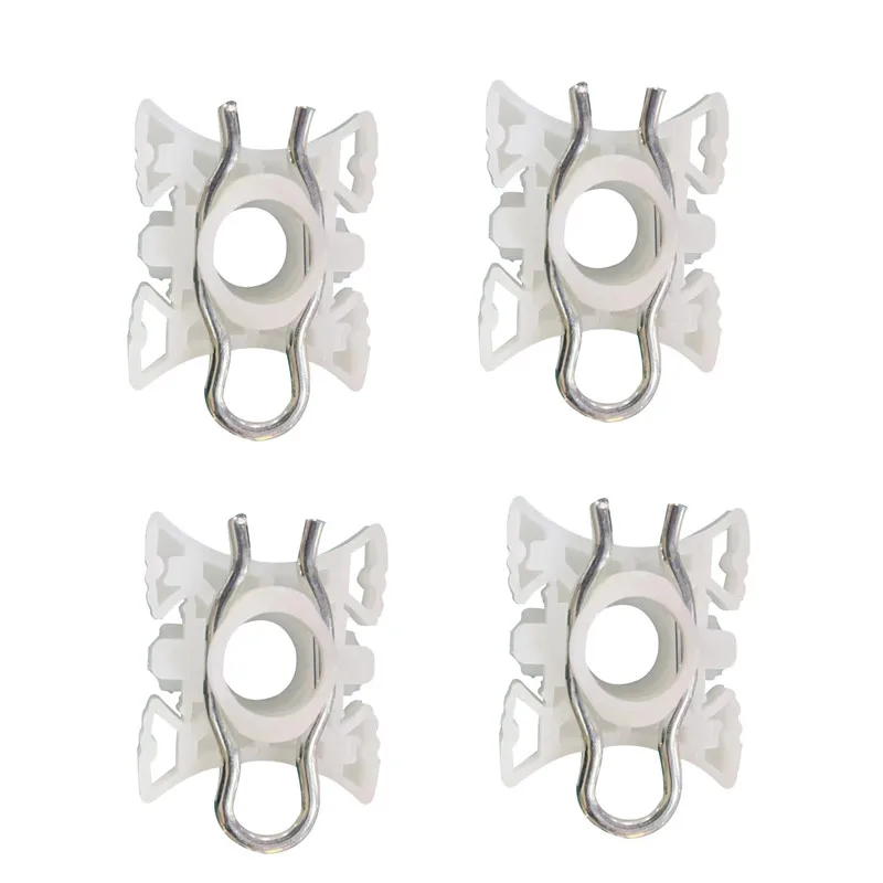 

4 шт. для BMW E36 E32 E34, раздвижные зажимы для окон автомобиля, белые пластиковые зажимы для подъема переднего стекла, регулятор, скользящие зажимы