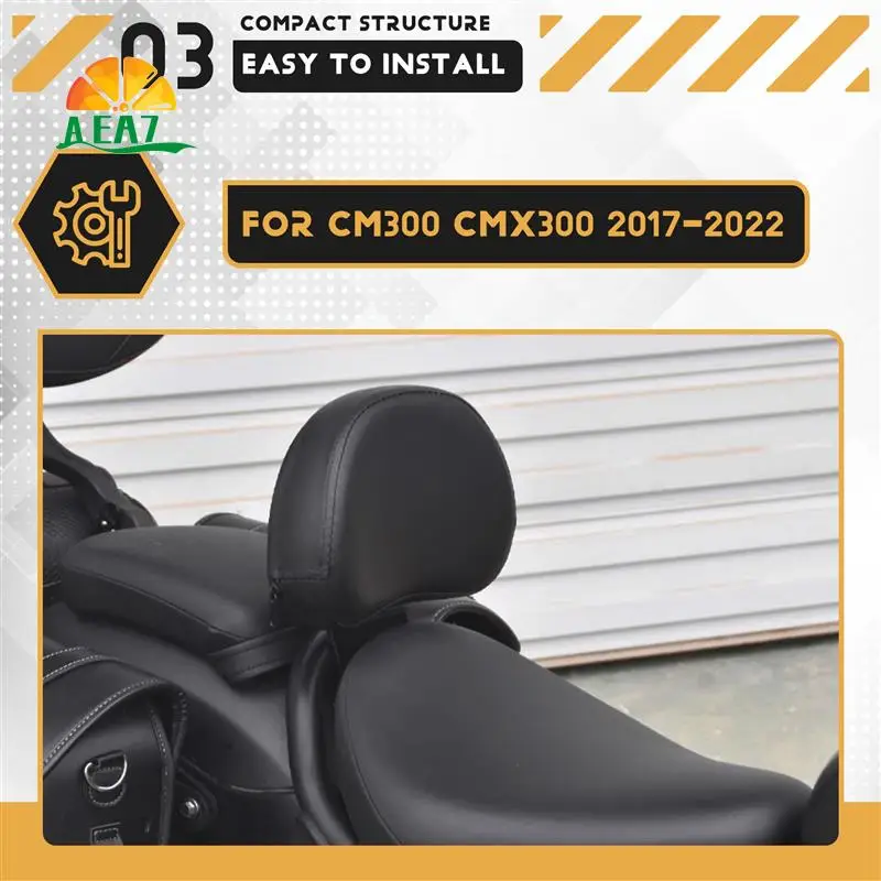 

AEA7-EOKO Front Rider Backrest Sissy Bar Driver's Seat Back For Honda REBEL 2017-2022