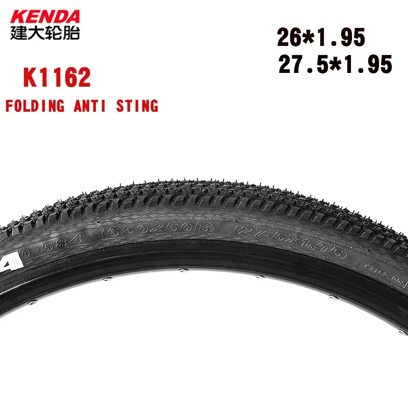 Kenda bicycle tire 26er 26x1.95 60tpi k1162 MTB mountain bike tires ICP 27.5*1.95 anti puncture for urban road folding tyre