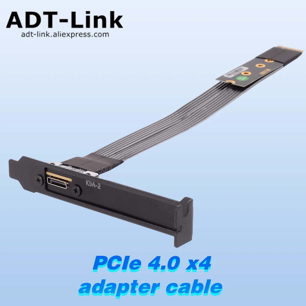 

ADT-Link K49SA-BK eGPU OCuLink Док-станция для графического процессора PCIe 4,0 5,0 x4 Gen 5/4 ПК Ноутбук для внешней видеокарты M.2 OcuLink