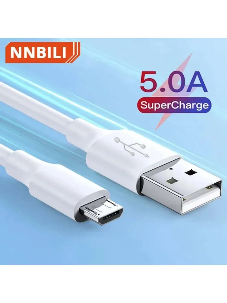 Micro-USB kabel 5A snellaadkabel mobiele telefoon Micro-USB kabel voor Xiaomi Samsung Android USB Type C 7A 10A datakabel - afbeelding 2