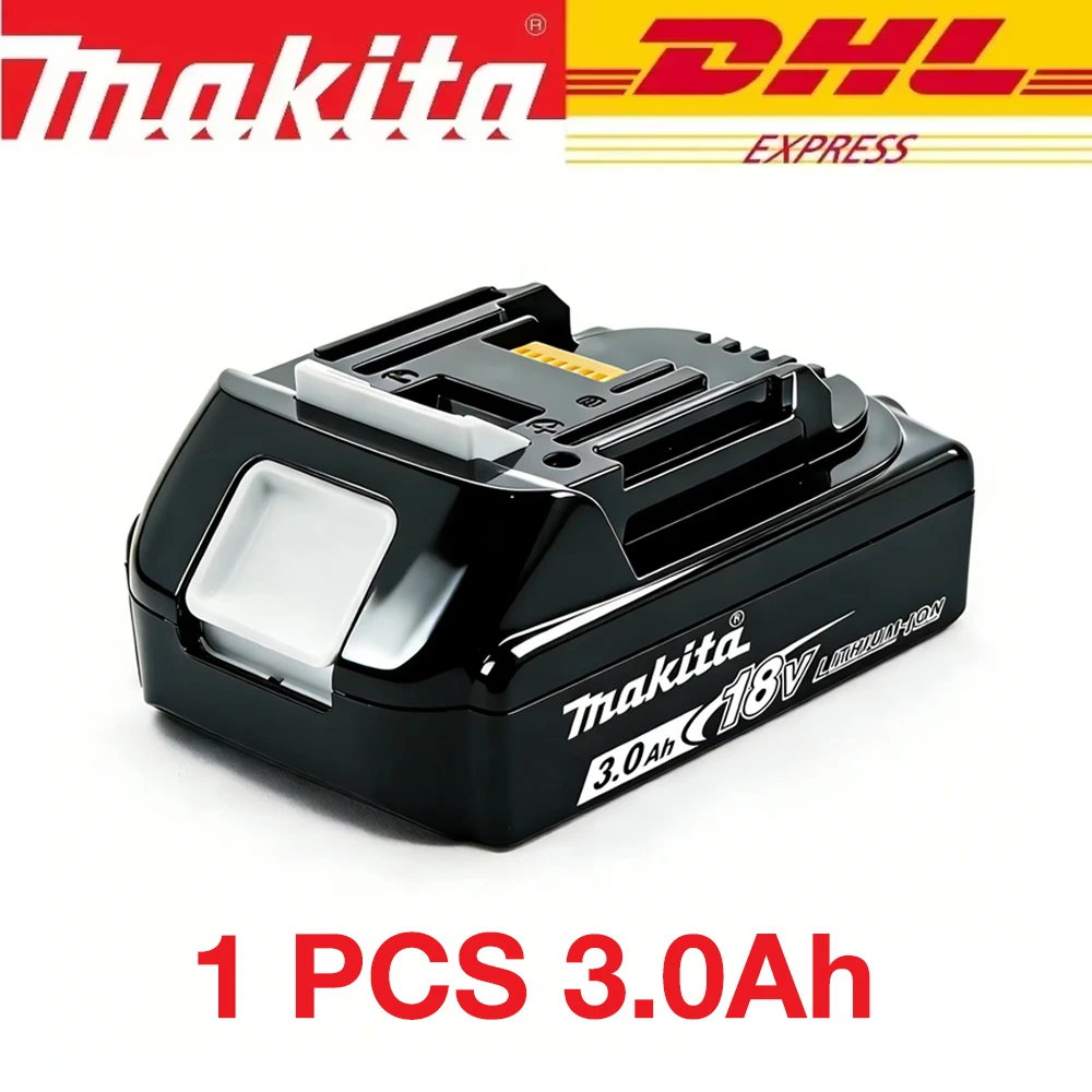 Makita 100% originele 18V 3Ah 3000mAh Makita batterij BL1830B BL1850B BL1850 BL1840 BL1860 BL1815 vervangende lithiumbatterij