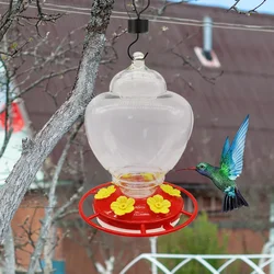 Garden Yard Decoration Practical Bird Feeder Cage Hanging Hummingbird Feeder Drinker Outdoor Garden Dispenser