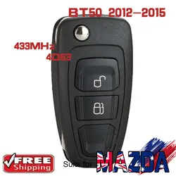 Keyecu 5wk50165 434mhz fsk 4d63チップフリップリモートキーforford ranger 2011-2015,mazda bt50 2011 2012 2013 2014 2015