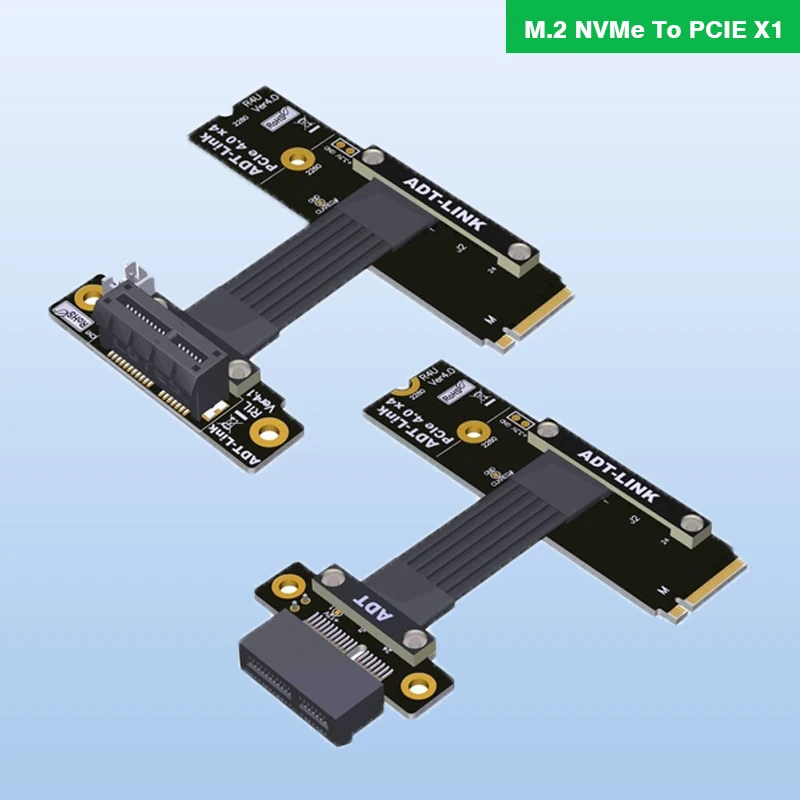 

Удлинительный кабель M.2 NVMe к PCI Express X1 для PCIe X1 USB, беспроводной LAN, карты захвата аудио на M.2(ultra SSD, M-key)