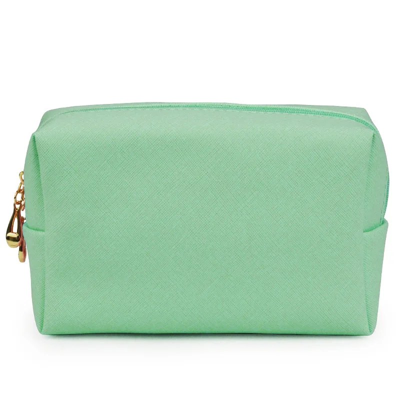 Cosmetic bag women's explosive pu hand-held portable square waterproof cute travel wash storage bag