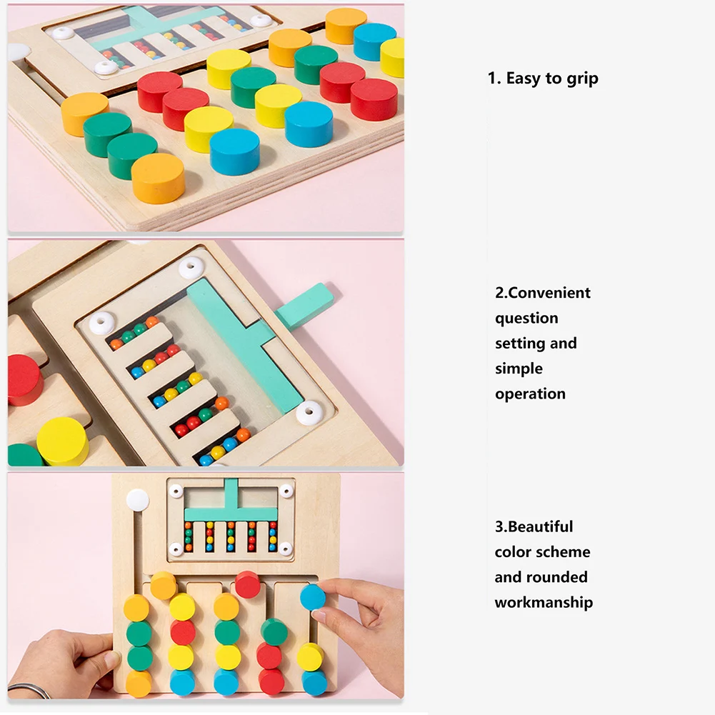 木製カラフルな記憶チェスのおもちゃ子供のための手と目のコーディネーションゲームのおもちゃ幼児のため