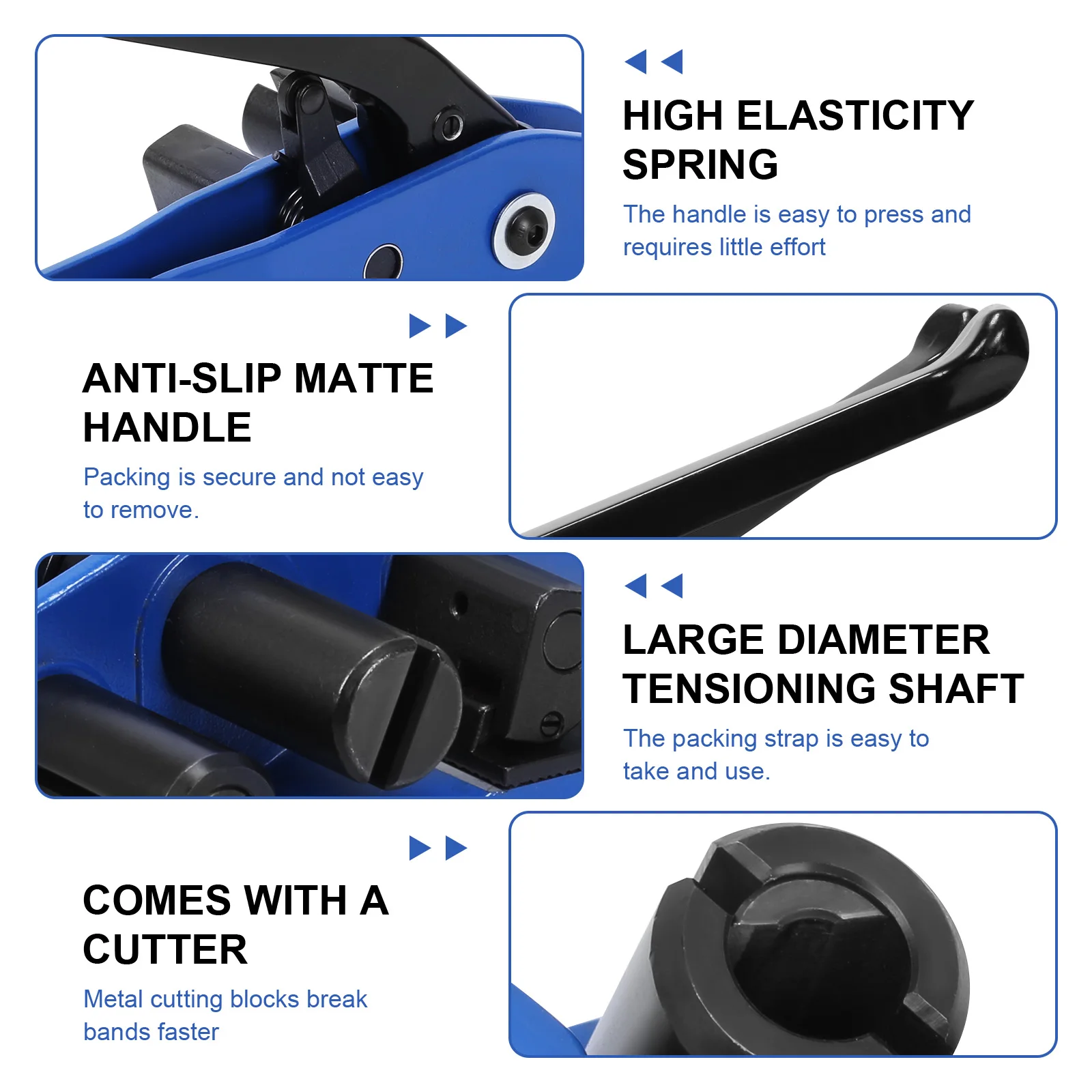 

Nylon Strap Pallet Heavy Duty Tensioner with Built-in Cutter Heavy Duty Poly Strapping Tensioner for Securing Packing