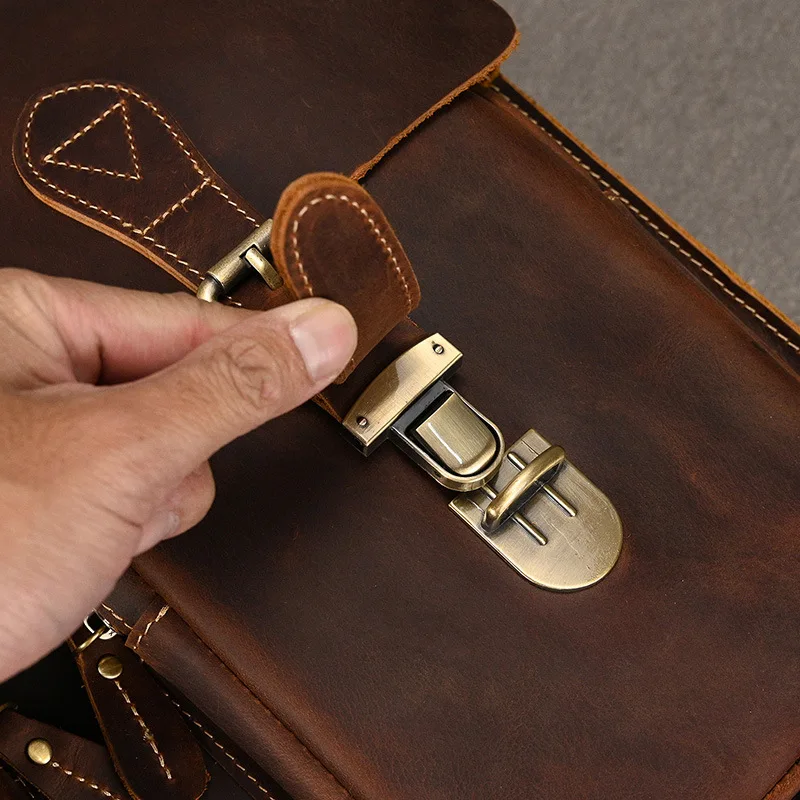 Borsa Valigette da viaggio Uomo Spalla Valigette moda business Borse in pelle multifunzionali Aktetassen MHGWB
