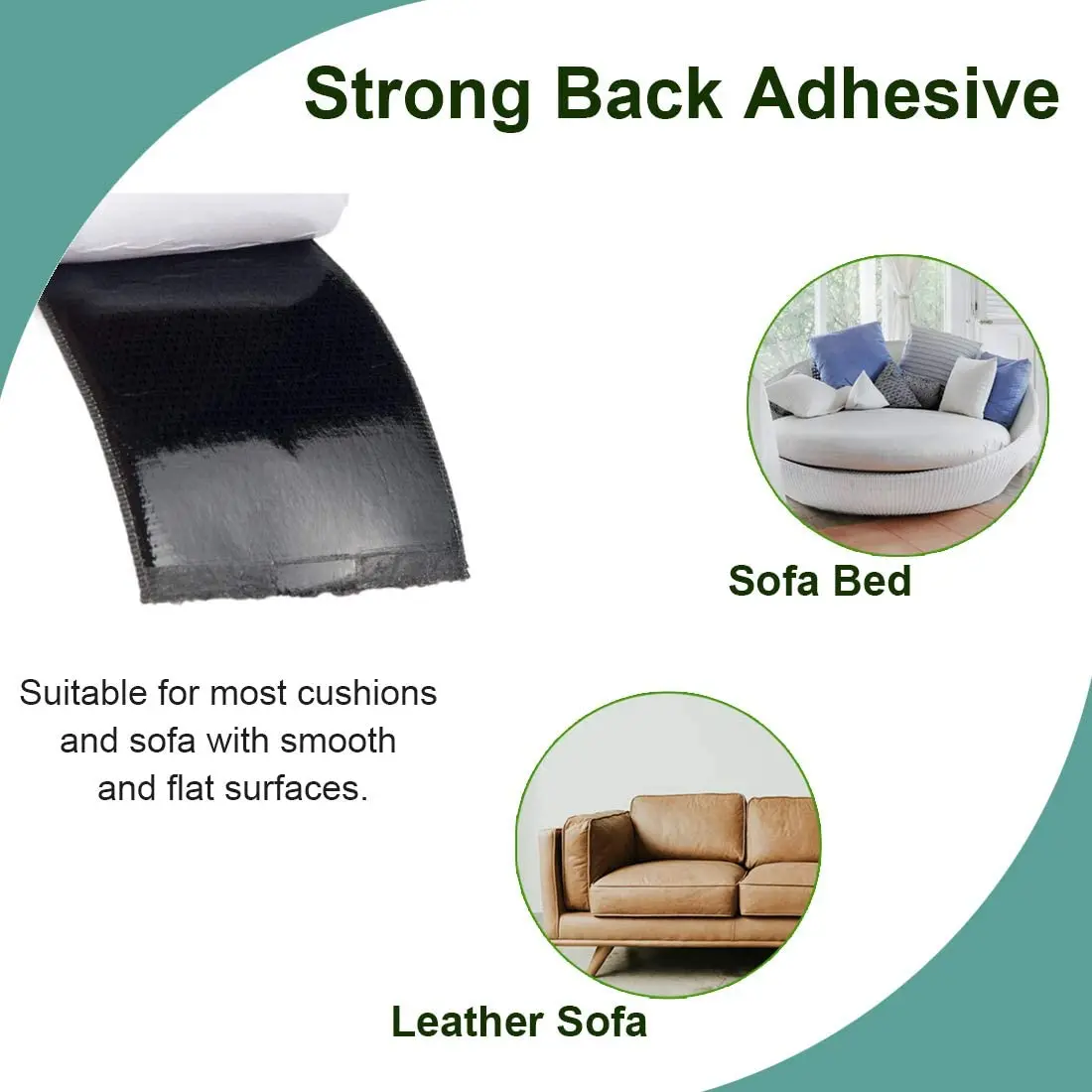 Нескользящие накладки для подушки дивана, предотвращающие скольжение диванов, лента на липучках с клеем для гладких поверхностей