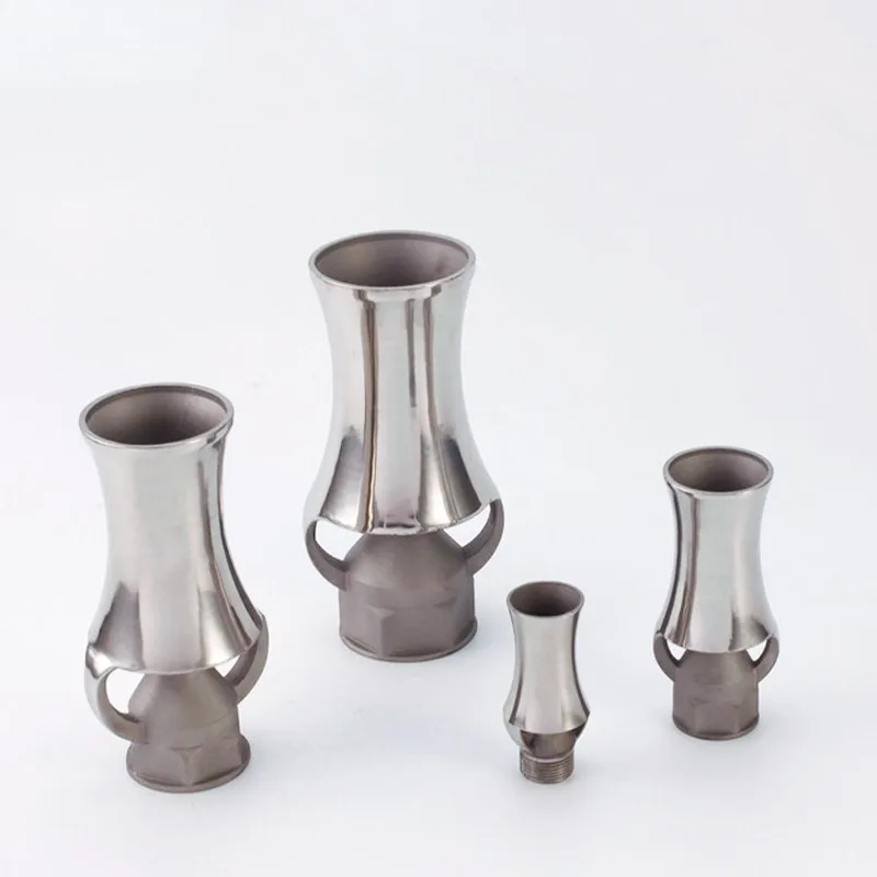 Stainless Steel 304 Ice Tower Frost Cedar Fountain Nozzle Brass Adjustable Directional Water Jet For Garden Pool Landscape