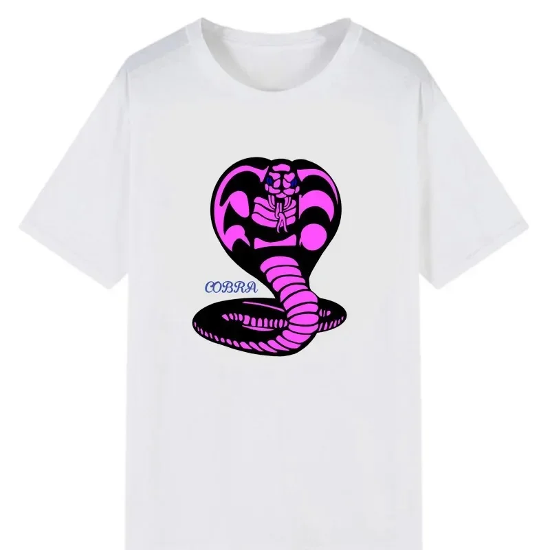 2024 nowy modny Cobra Kai mężczyzn Tshirt z męskim dzieckiem Karate Hombre stylowe topy Karate Kid Strike First Strike No litość