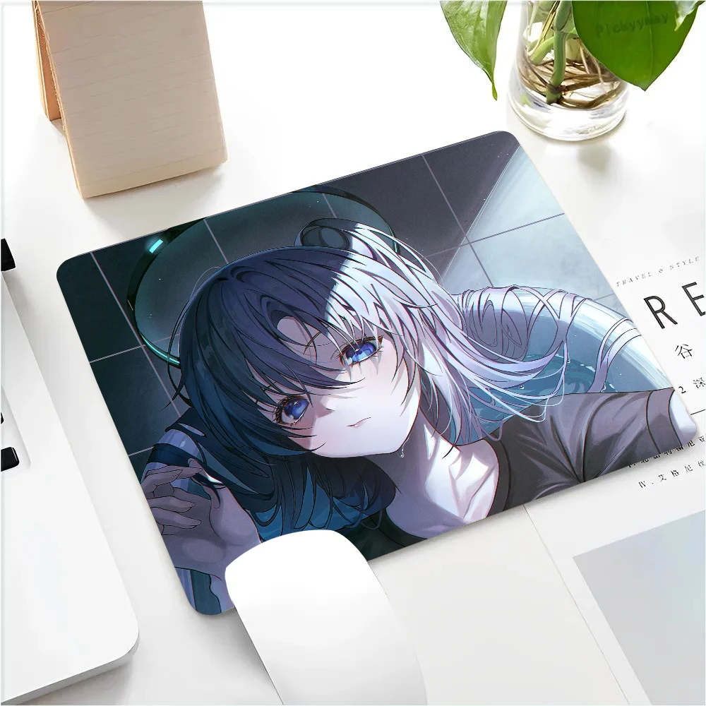 Hayase Yuuka Blue Archive Game Mousepad Small LockEdge Mouse Pad For Gamers Computer Desk Pad Anti-slip Rubber