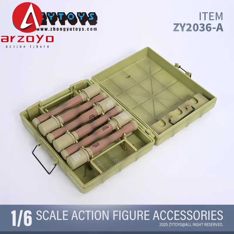 ZY2036 1/6 Scale Grenade กล่องชุด 6pcs Grenades หัวเข็มขัดโลหะทหาร for12'' Action Figure อุปกรณ์เสริม
