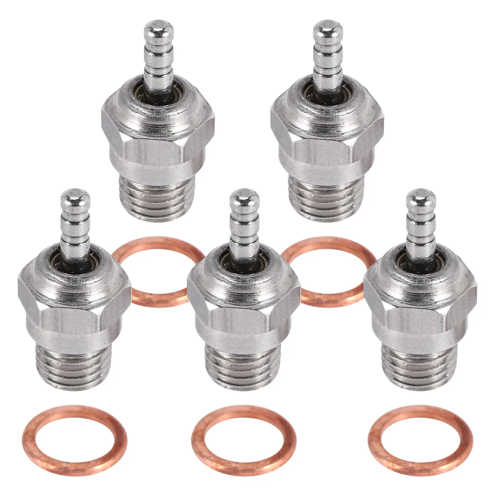 【CYBER MONDAY】5Pcs N3 Glow Plug Nitro Truck Hot Spark Engine Parts Accessories Replacement OS RC Model Car 70117
