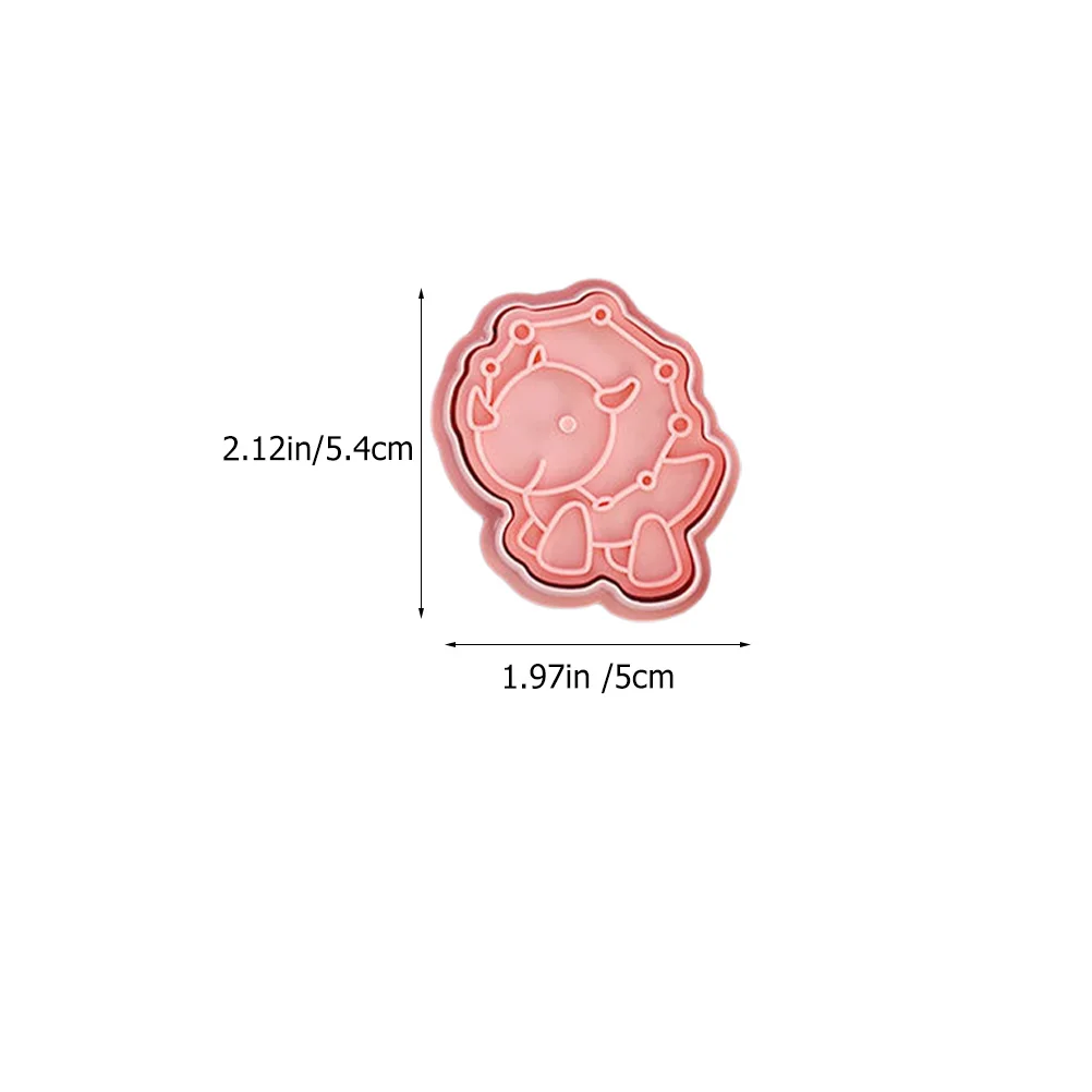 8Pcs Dinosaur Cookie Mold for Baking PP Material Safe and Animal Shaped Biscuit Molds Cookie Mold Fondant Molds