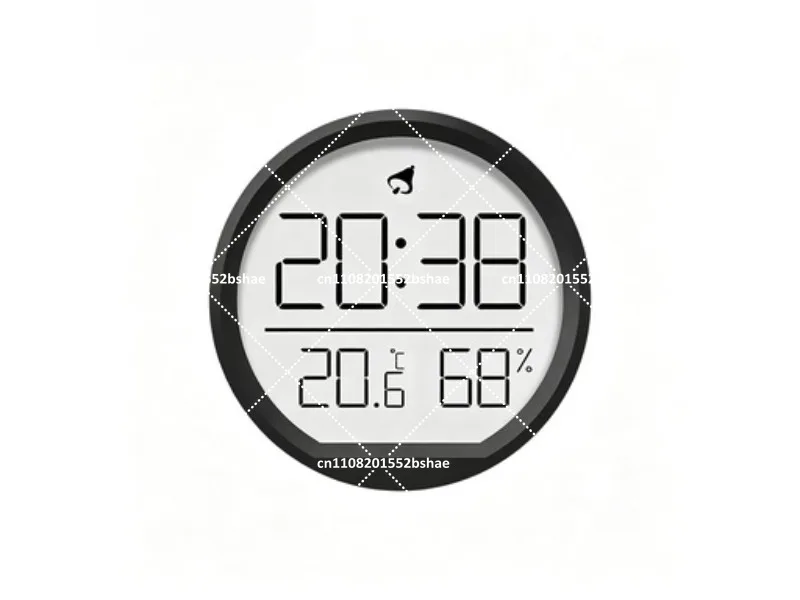 Magnetic Refrigerator Sticker Digital Clock Date Wall Mounted Temperature Hygrometer Household Dry Wet Meter