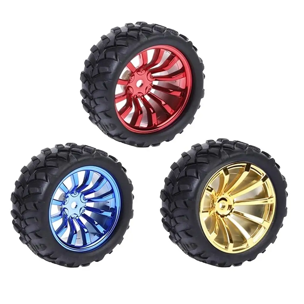 Roda de motor de engrenagem de pneu robô roda pequena inteligente pneu 72MM