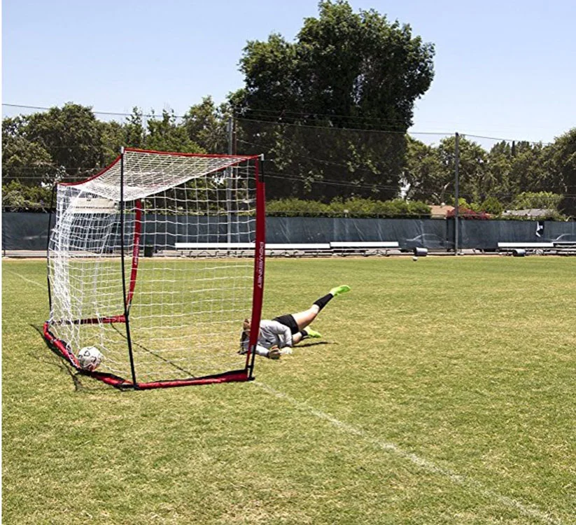 Logo personalizzato Porta da calcio pieghevole per rete da calcio pieghevole all'aperto all'ingrosso professionale Porta da calcio pop up Set porta da calcio portatile